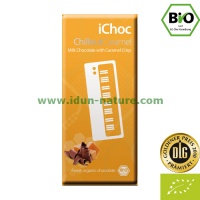 Chocolate Bio con leche y caramelo Chillout Caramel iChoc VIVANI
